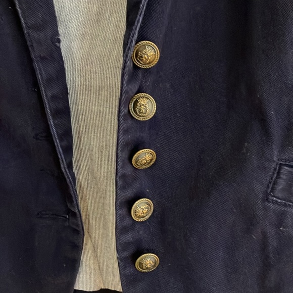 Express 3/4 sleeve blazer in classic navy - Picture 3 of 4